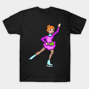 Figure skating ice skating ice skating ice sport T-Shirt